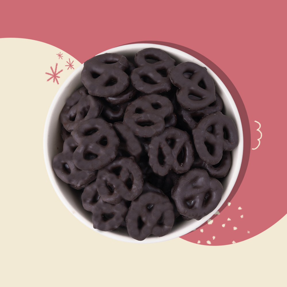 Dark Chocolate Dipped Pretzels