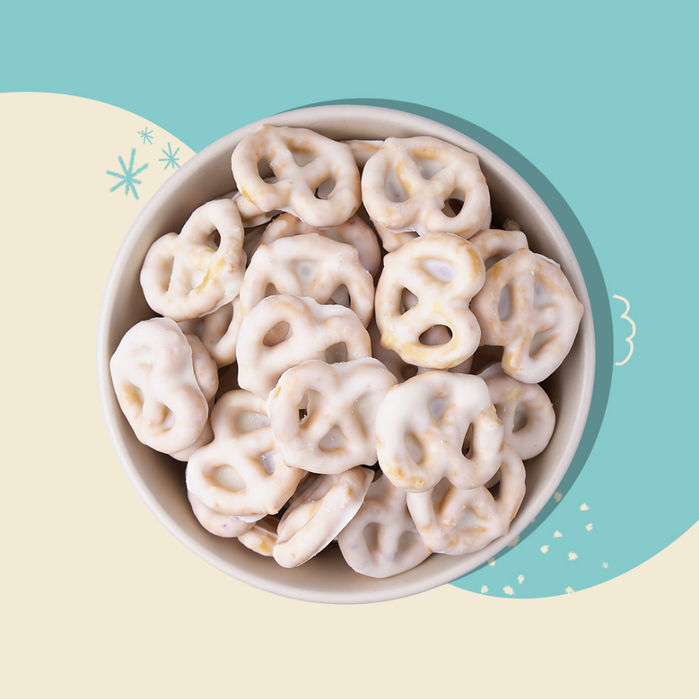 White Chocolate Dipped Pretzels