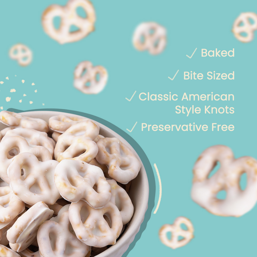White Chocolate Dipped Pretzels