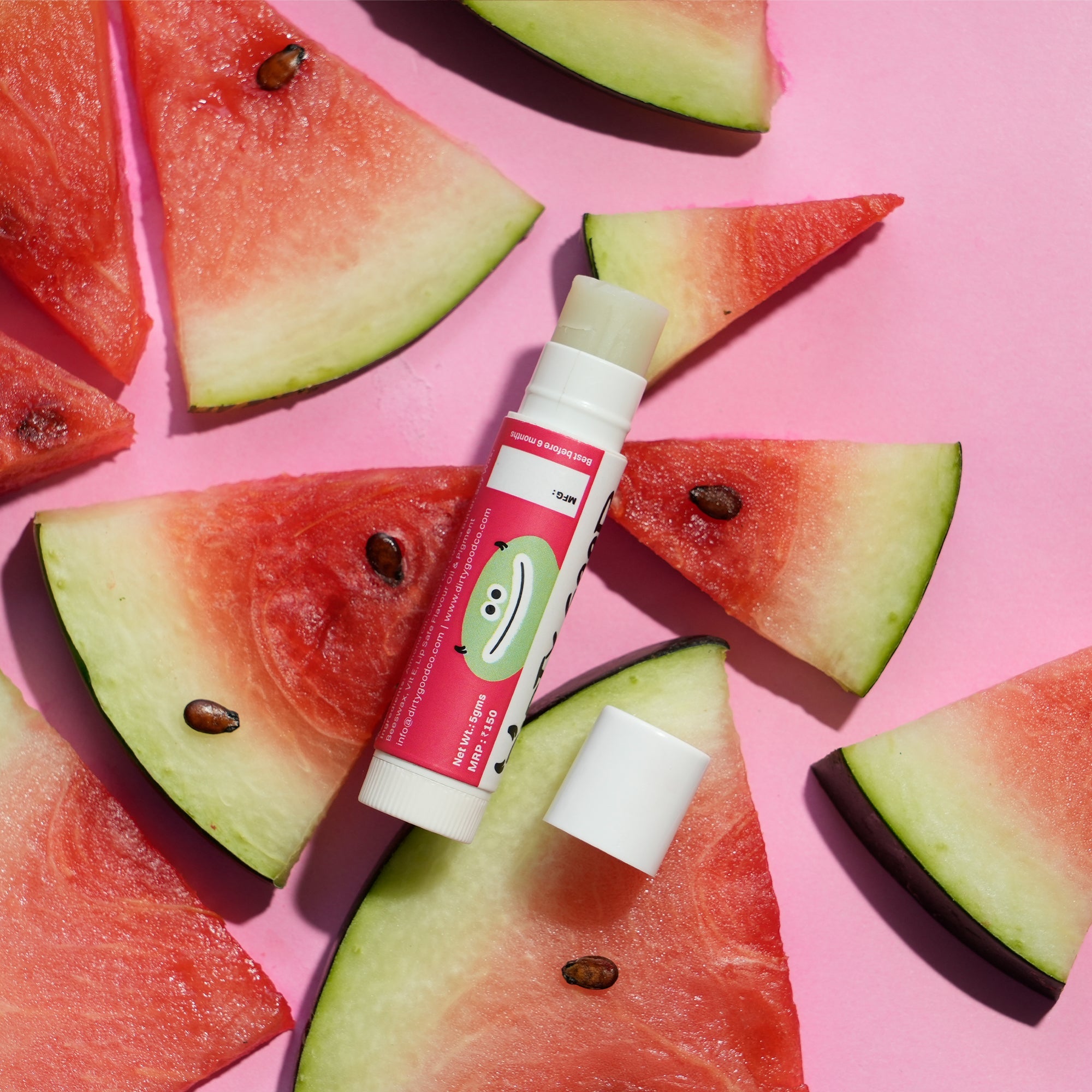 Strawberry & Watermelon Chapsticks for Kids Pack