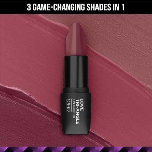 12 H Love Tri-Angle 3 In 1 Matte Lipstick