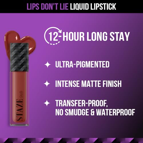 12H Lips Don't Lie Matte Transfer proof Liquid Lipstick