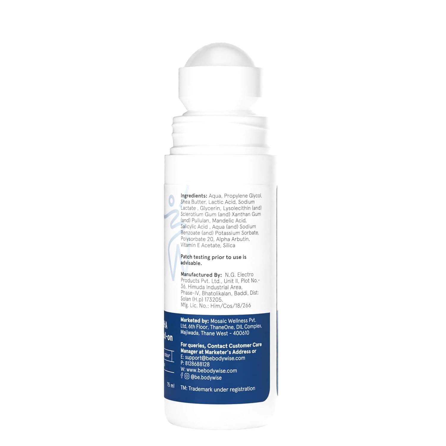 4% AHA BHA Underarm Roll on