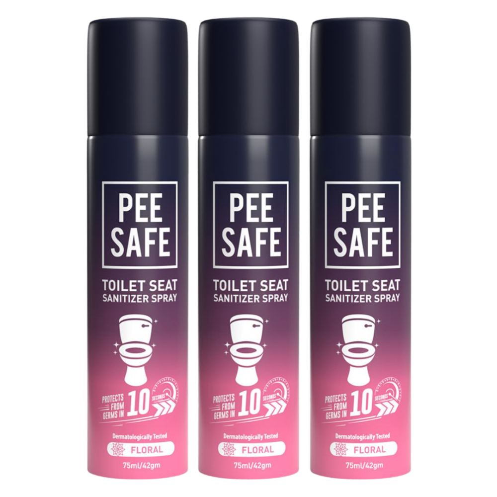 Toilet Seat Sanitizer Spray Floral (Pack of 3)