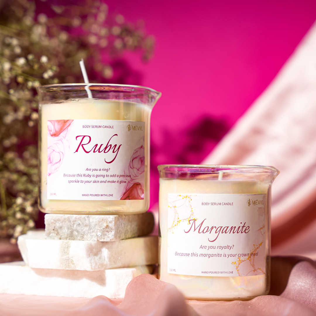 Morganite Body Serum Candle