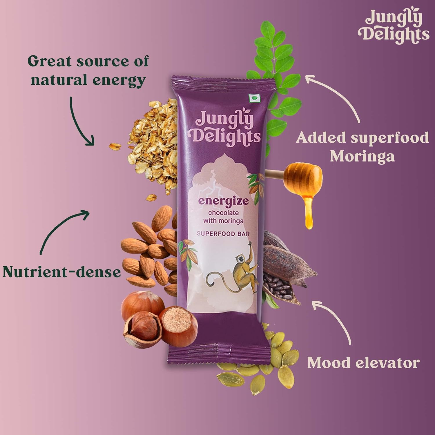 Energize Chocolate with Moringa Bars