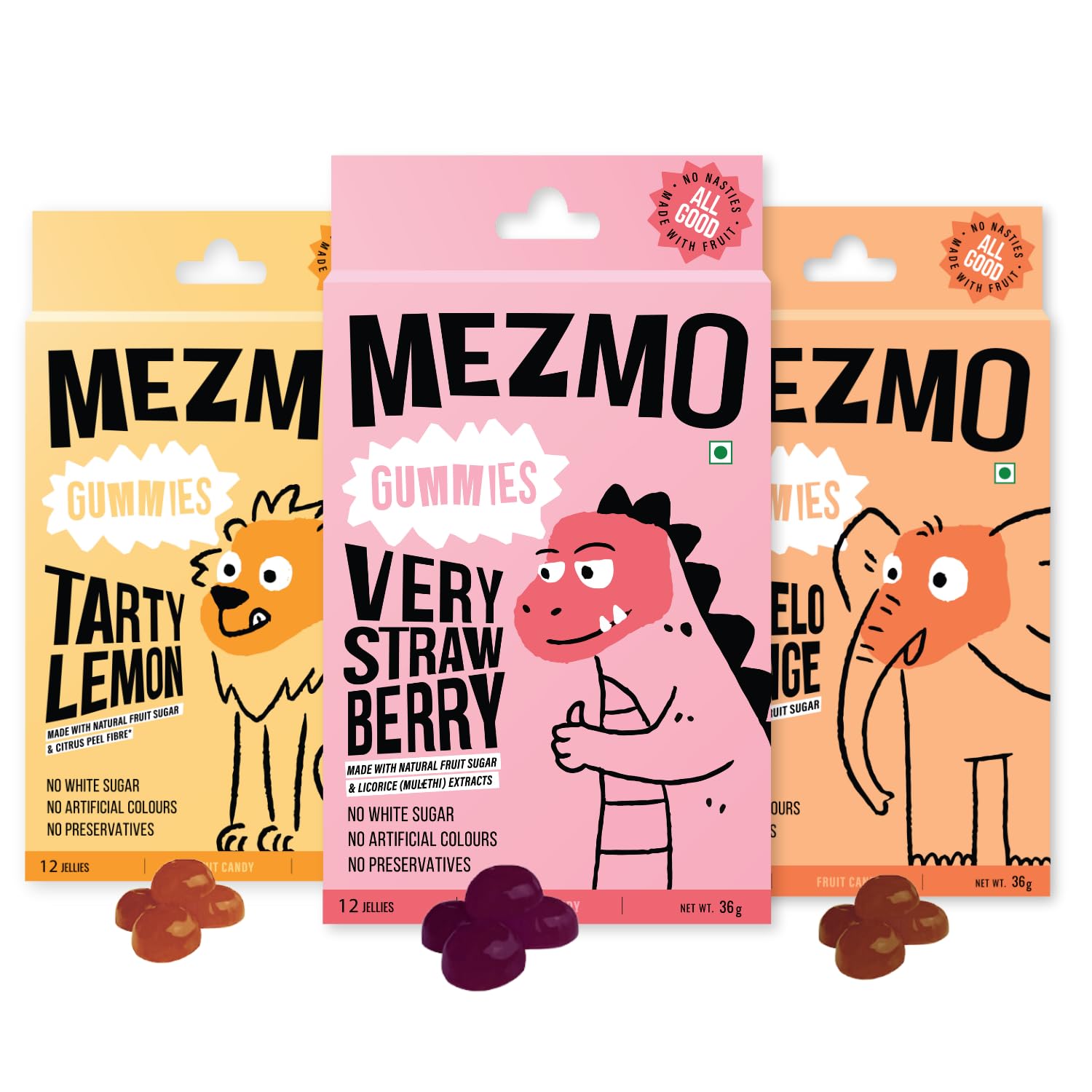 Mezmo Zazzy 3 Boxes of Soft Candies