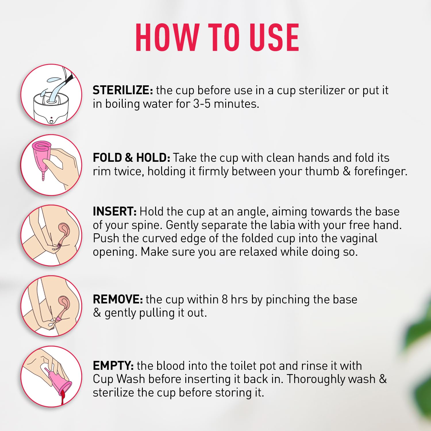 Reusable Menstrual Cup - Medium