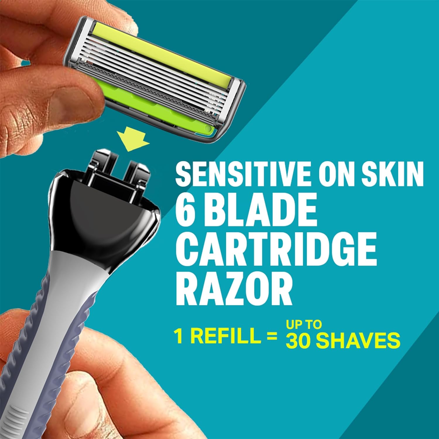 Sensi Flo6 Razor & Cartridges 2 Pack