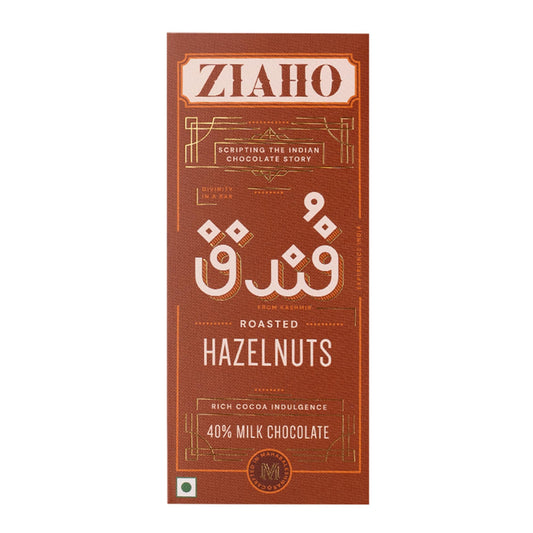 Roasted Hazelnut Chocolate, 40% Milk Chocolate Bar