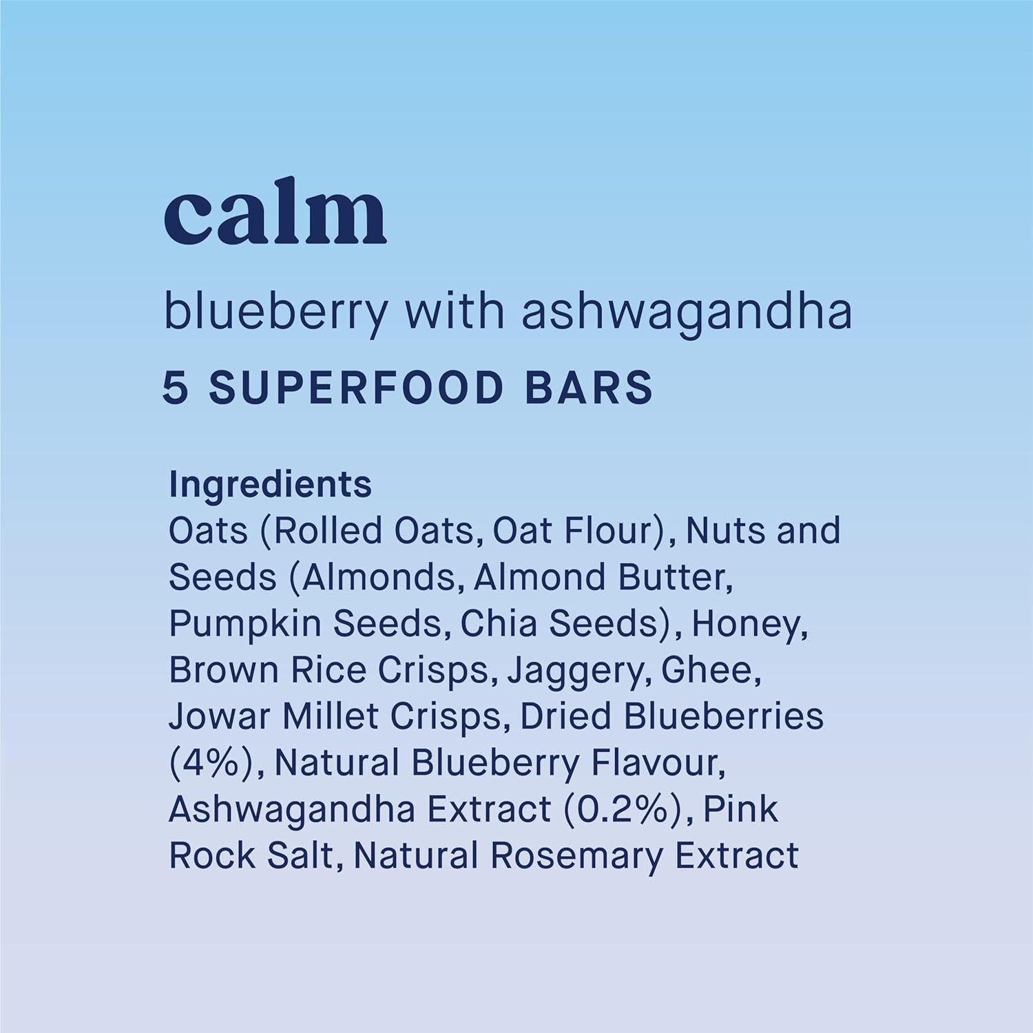 Blueberry with Ashwagandha bars