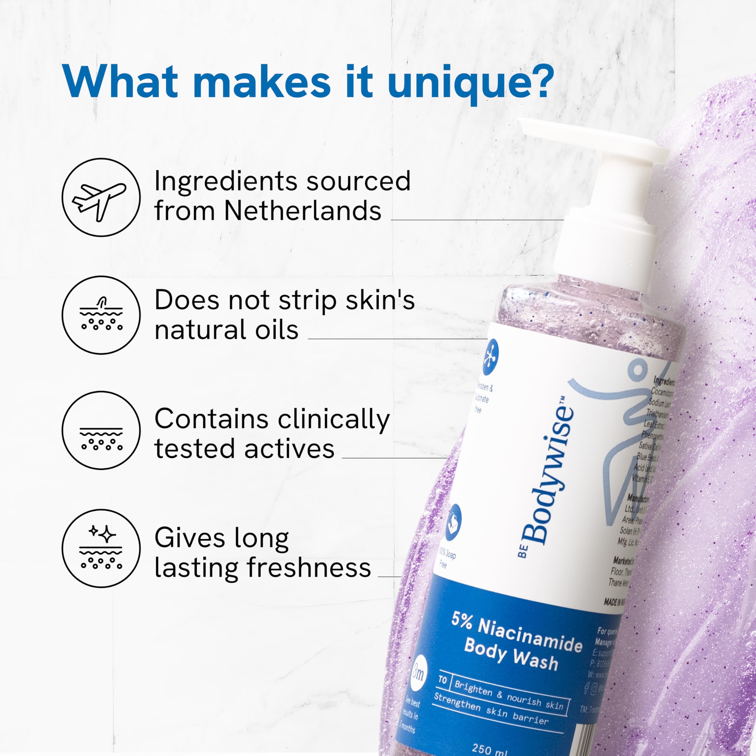 5% Niacinamide Brightening Body Wash