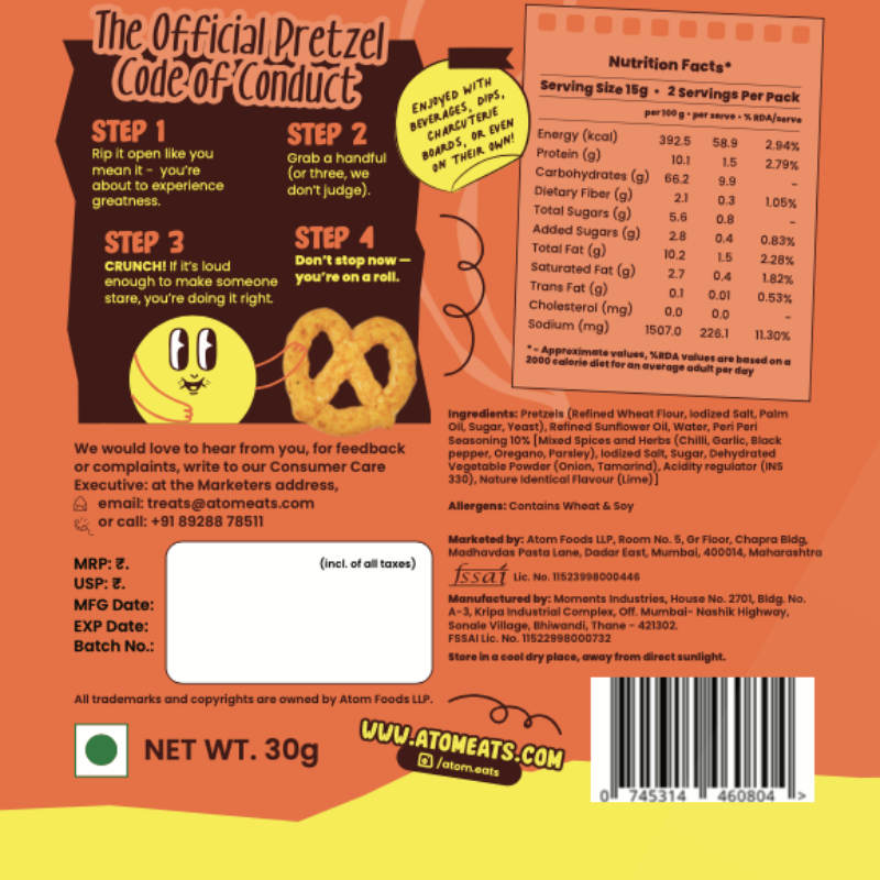 Peri-Peri Pretzels
