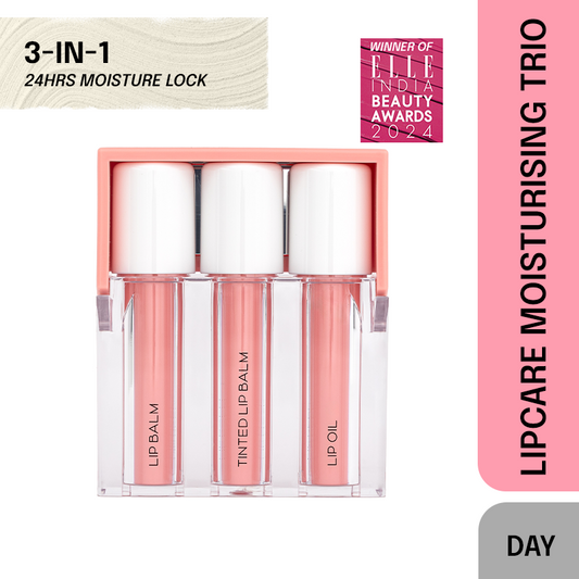 Korean AM Lip Care: Moisturizing Balm, Hydrating Oil & Tinted Balm
