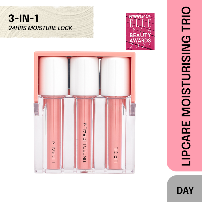 Korean AM Lip Care: Moisturizing Balm, Hydrating Oil & Tinted Balm