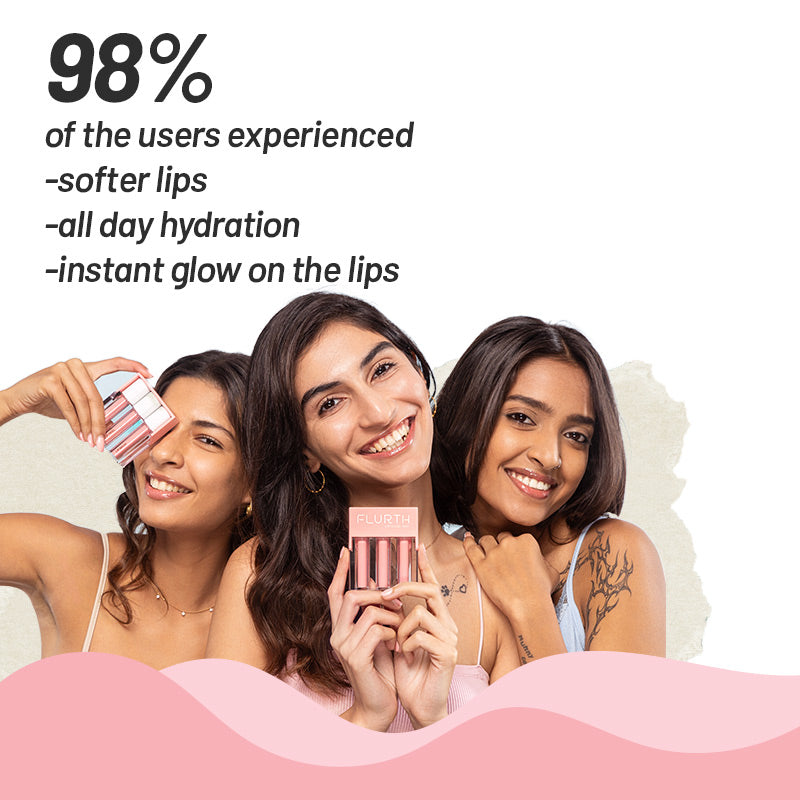 Korean AM Lip Care: Moisturizing Balm, Hydrating Oil & Tinted Balm