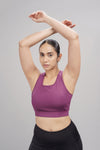 Deep Purple Racerback Active Bra
