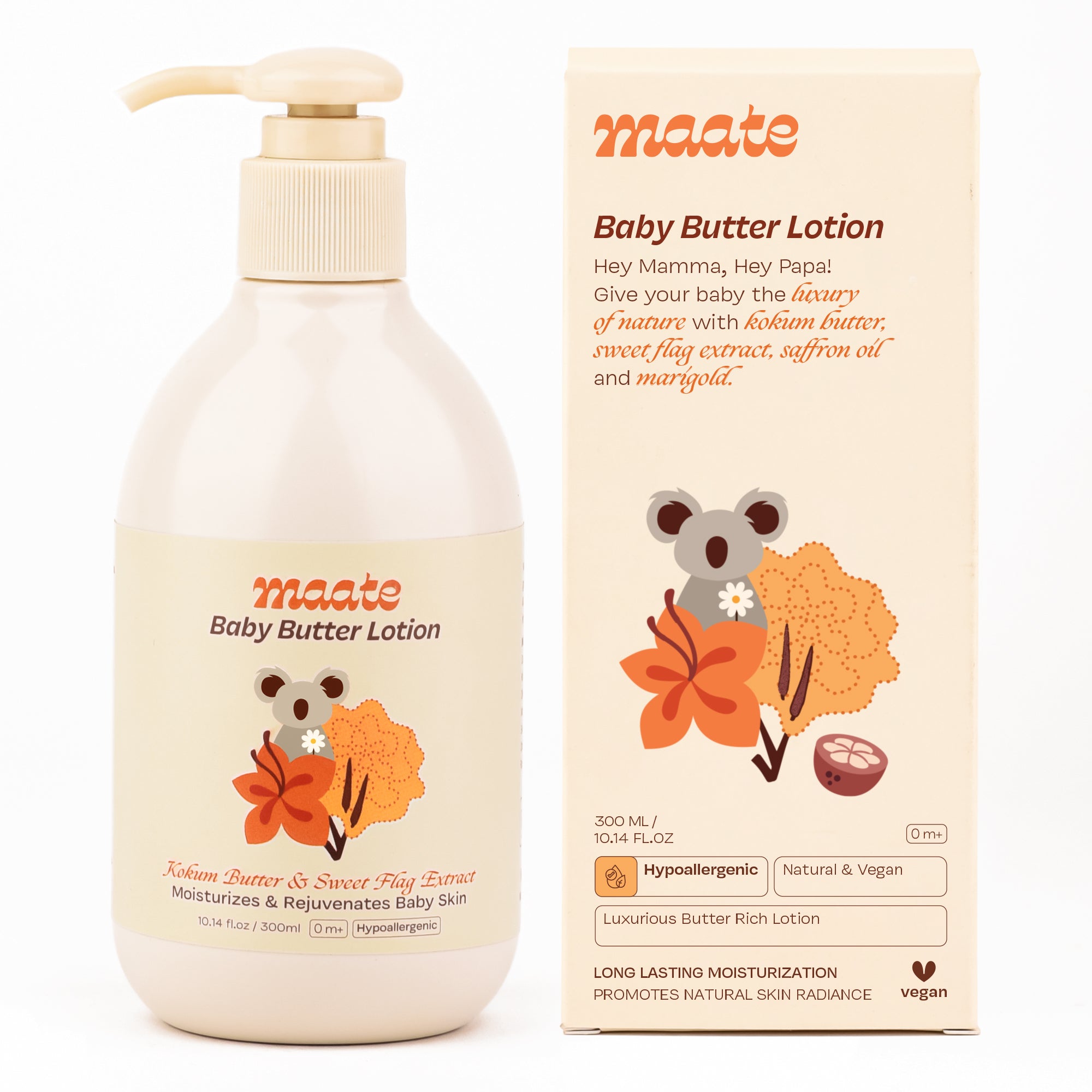 Pure Kokum Butter & Sweet Flag Extract Baby Body Lotion