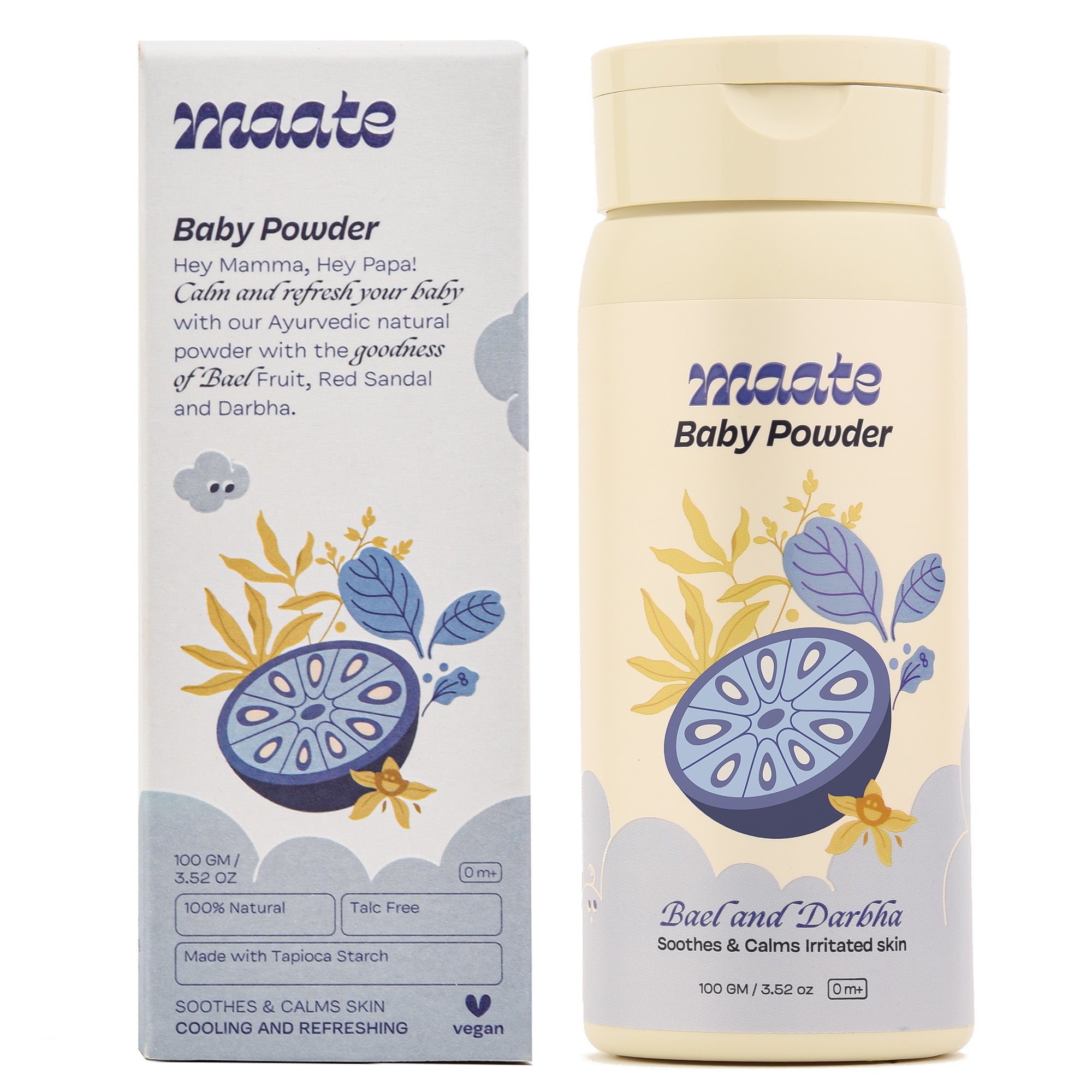 Talc Free Ayurvedic Baby Powder