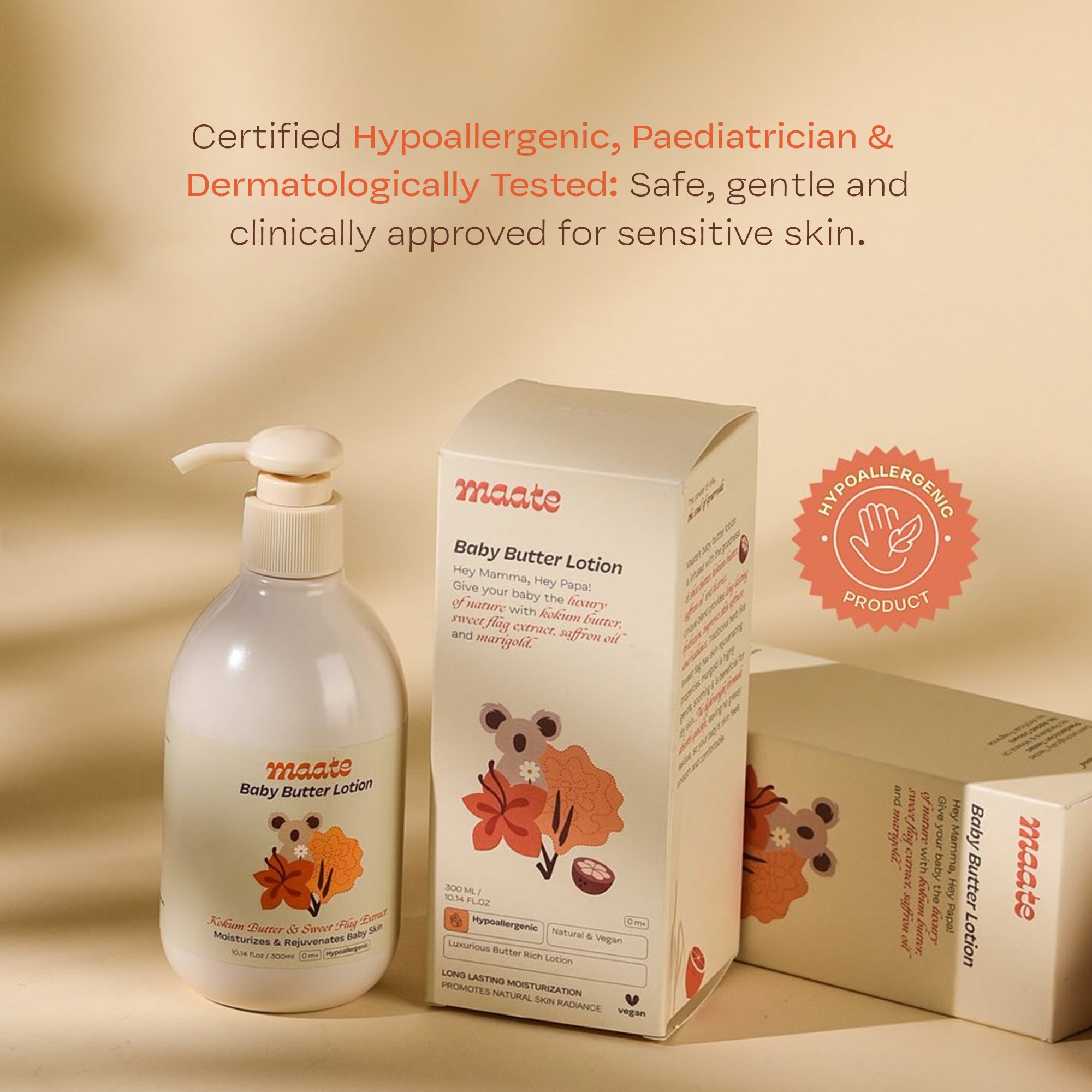 Pure Kokum Butter & Sweet Flag Extract Baby Body Lotion