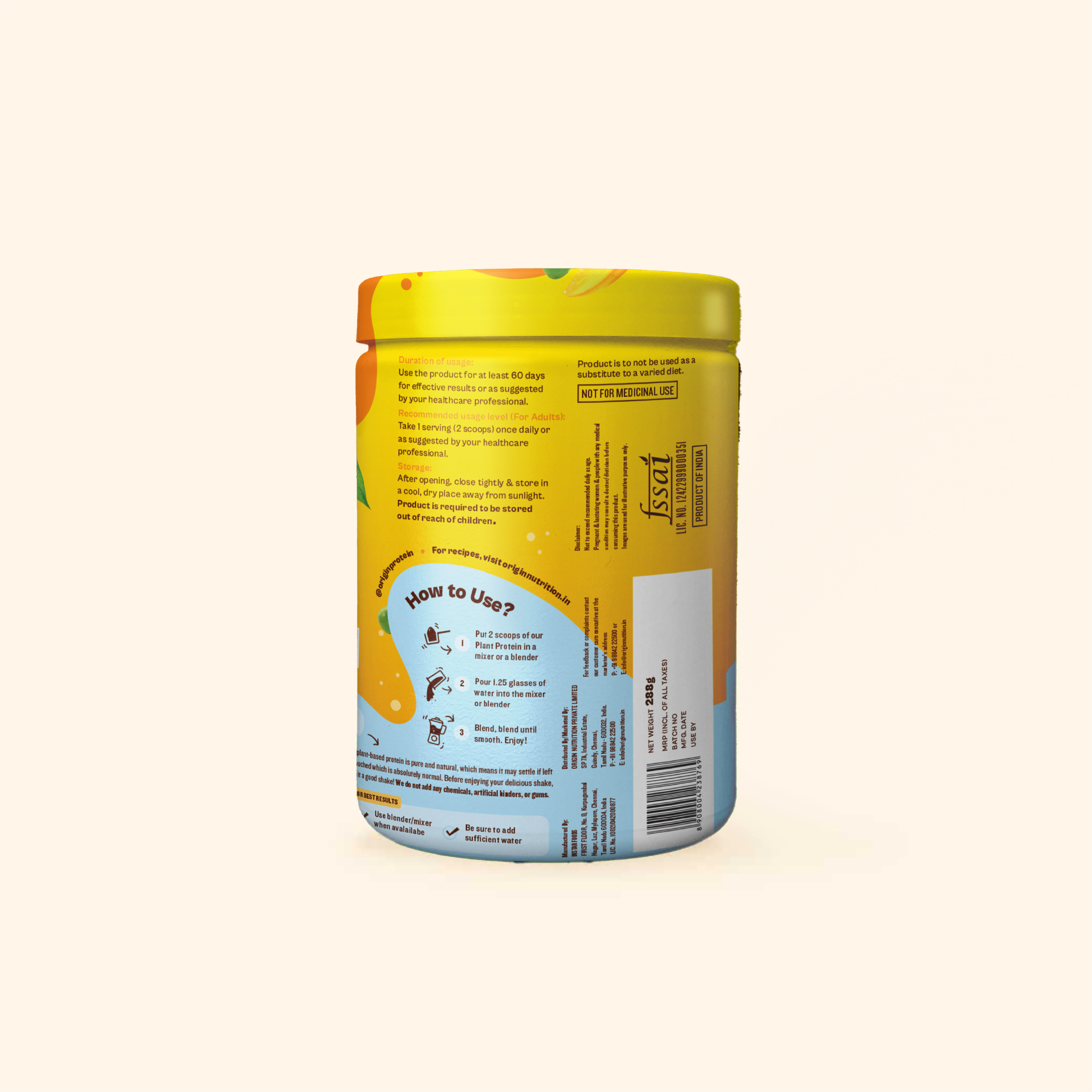 Mango Natural Plant Protein Powder