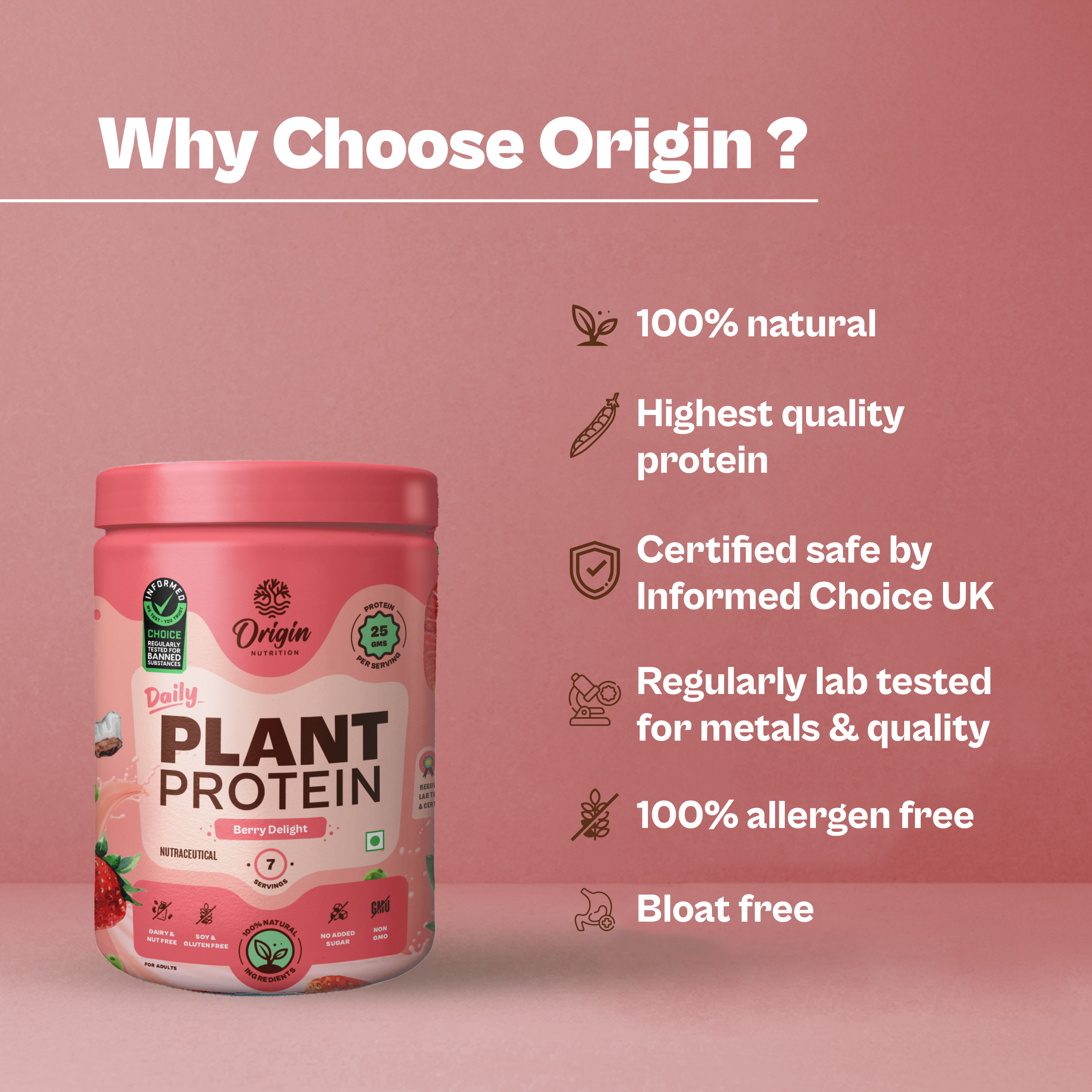 Strawberry Natural Plant Protein Powder