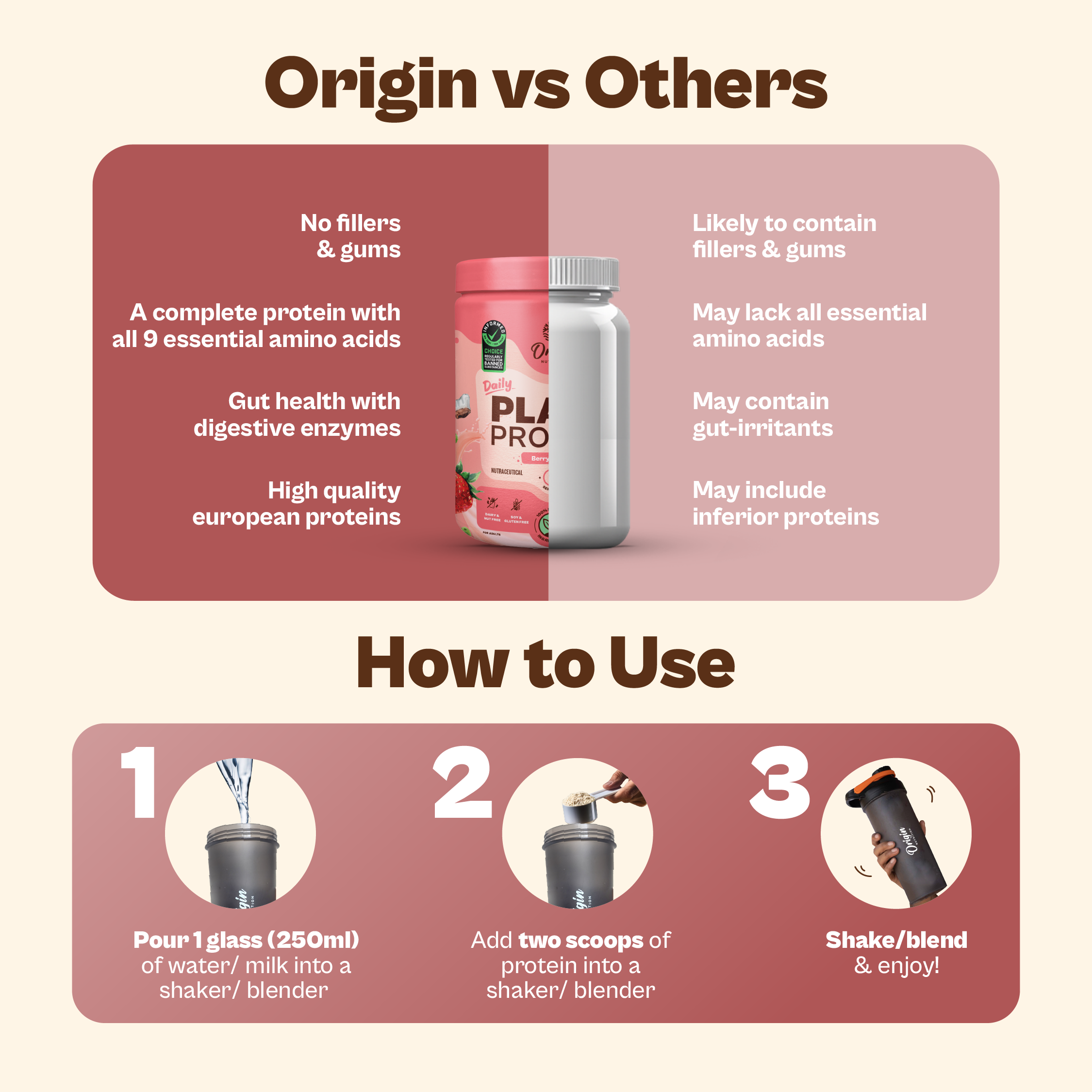 Strawberry Natural Plant Protein Powder