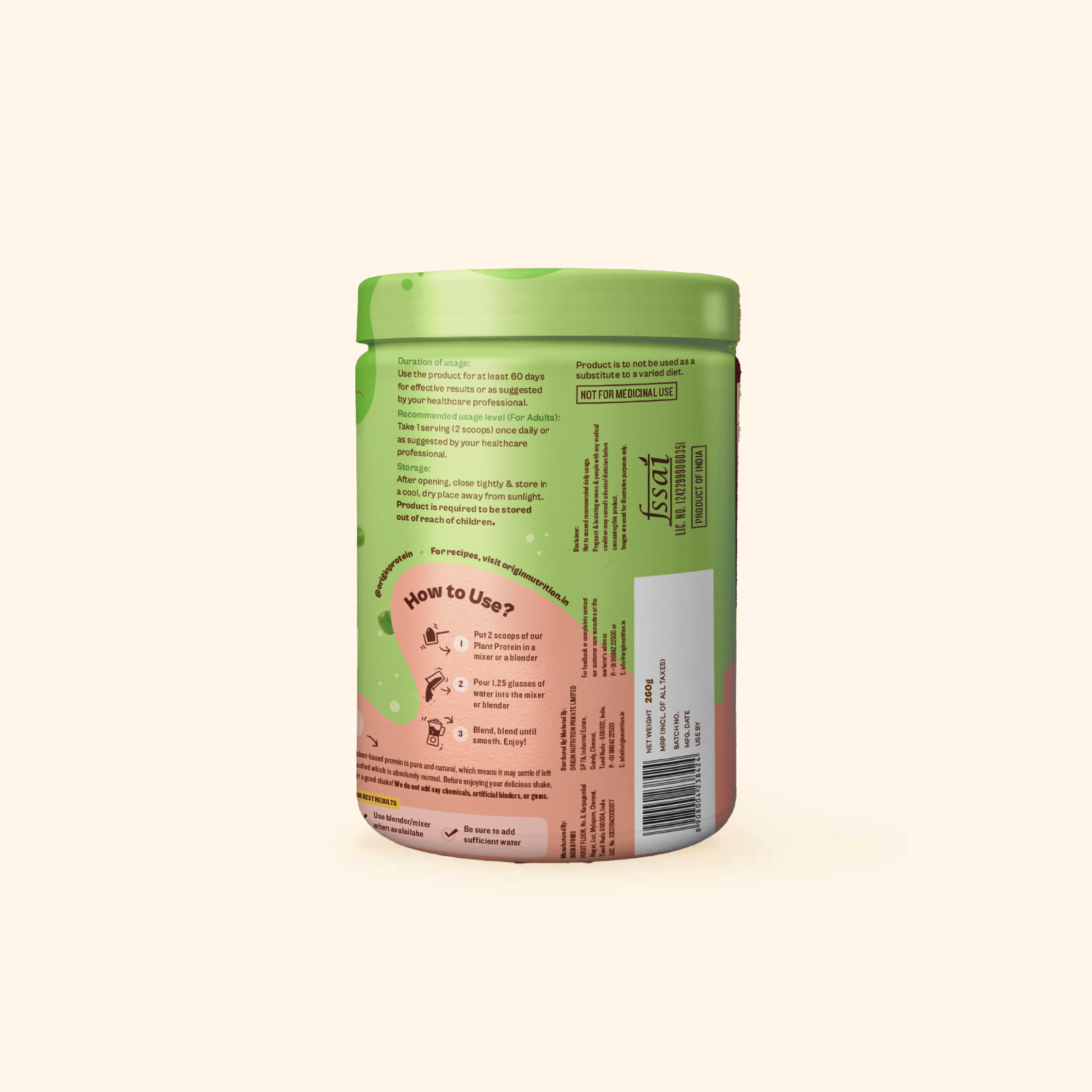 Unflavoured Plant Protein Powder