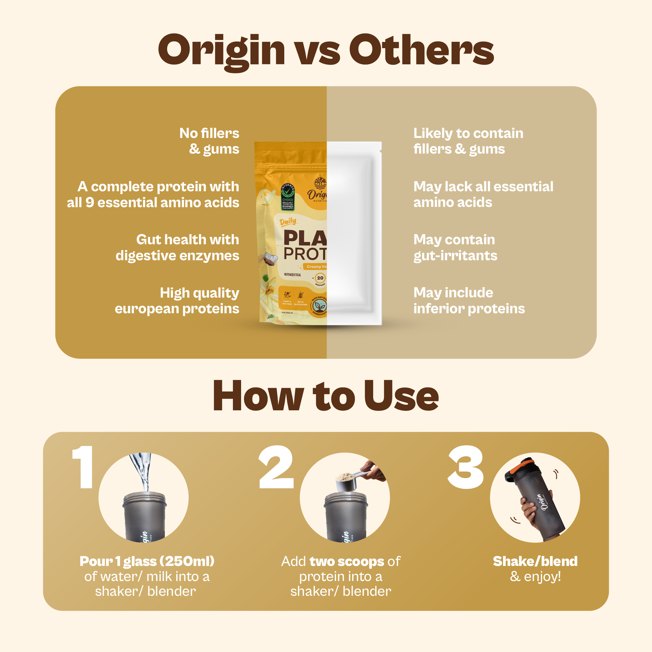 Vanilla Natural Plant Protein Powder