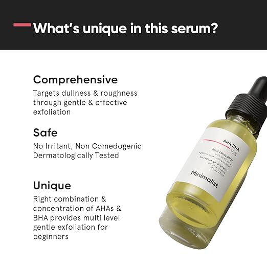 10% AHA BHA Exfoliating Serum For Beginners