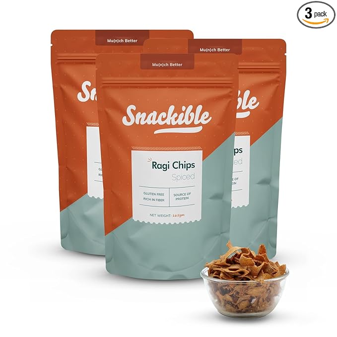 Spiced Ragi Chips (pack of 3)