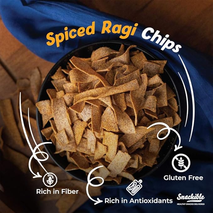 Spiced Ragi Chips (pack of 3)