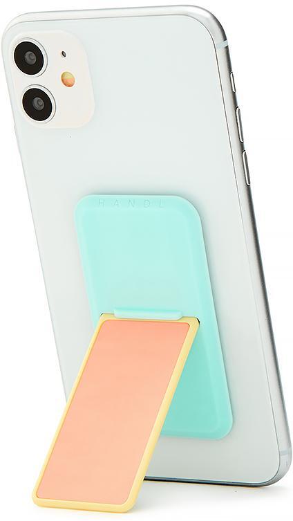 Coral/Mint Glow in the Dark stick Mobile Grips