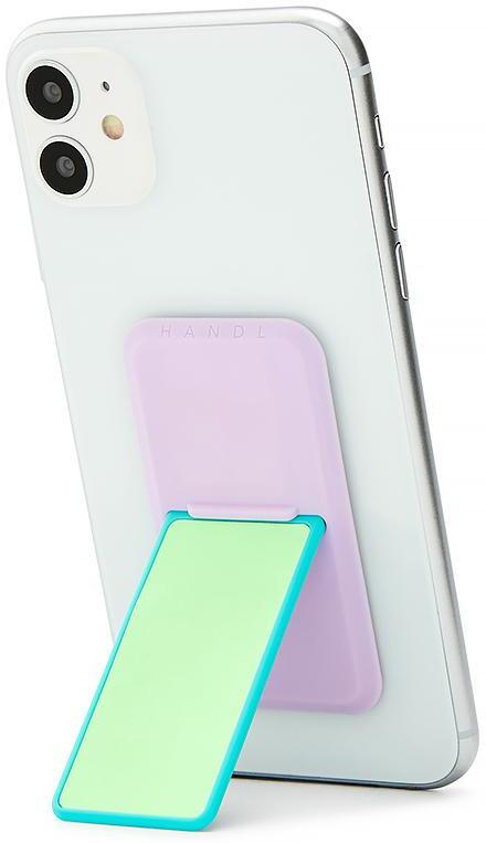 Green/Lavender Glow in the Dark stick Mobile Grips