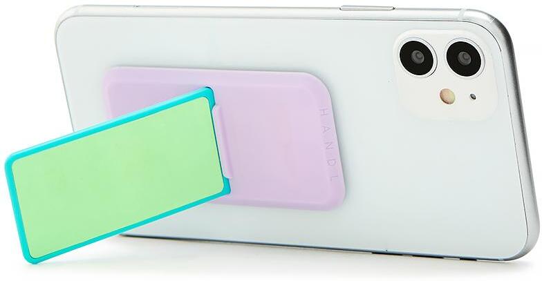 Green/Lavender Glow in the Dark stick Mobile Grips