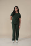 Pine Green Ribbed Lounge Pants