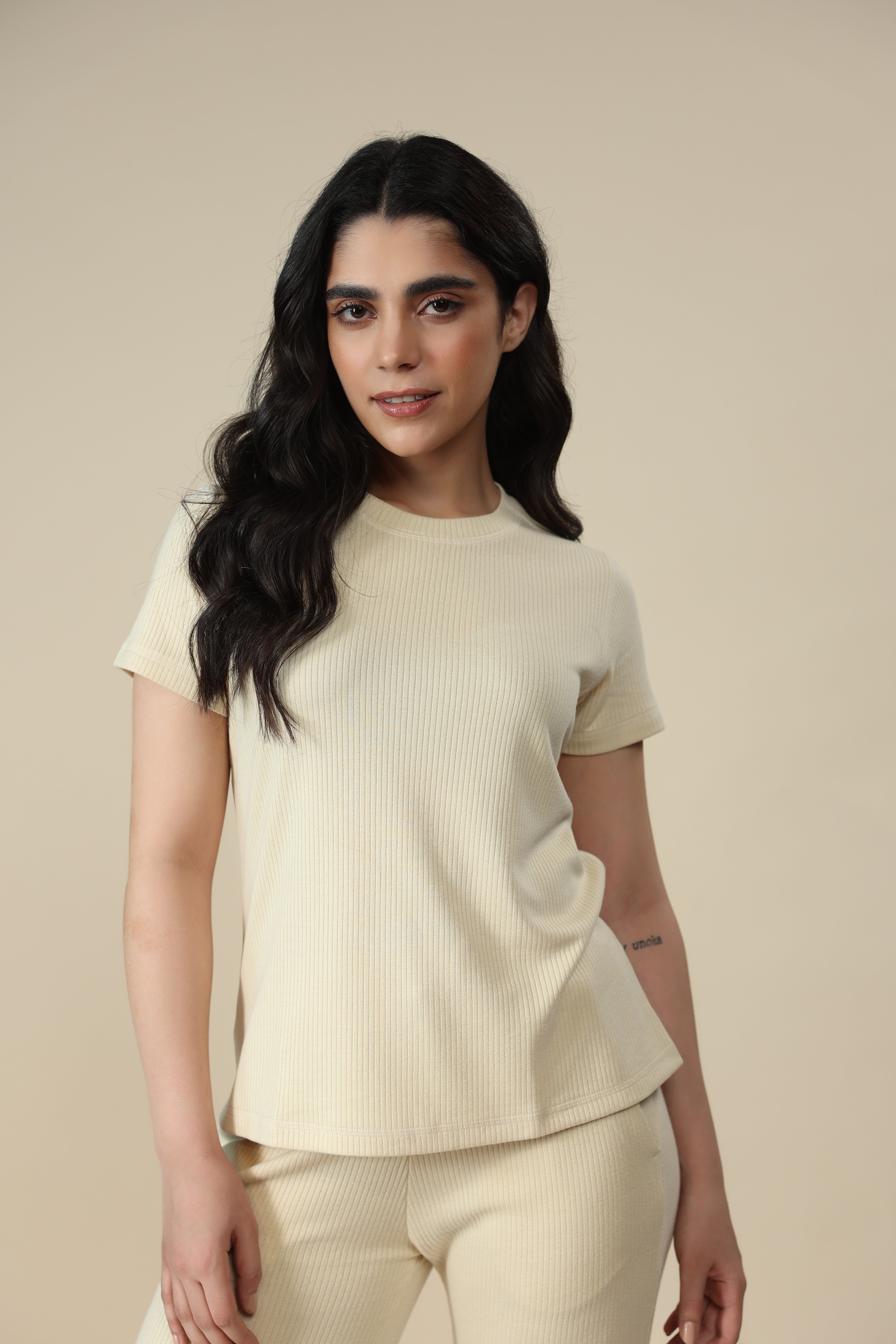 Sand Tencel Tee