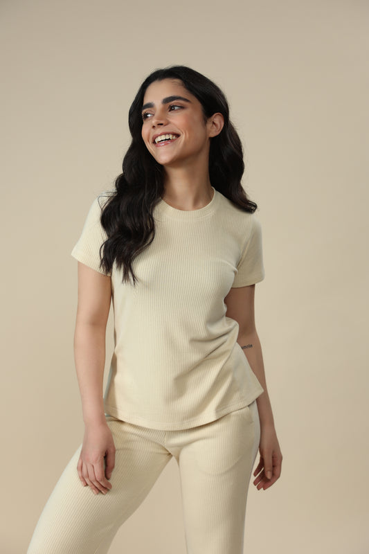 Sand Tencel Tee