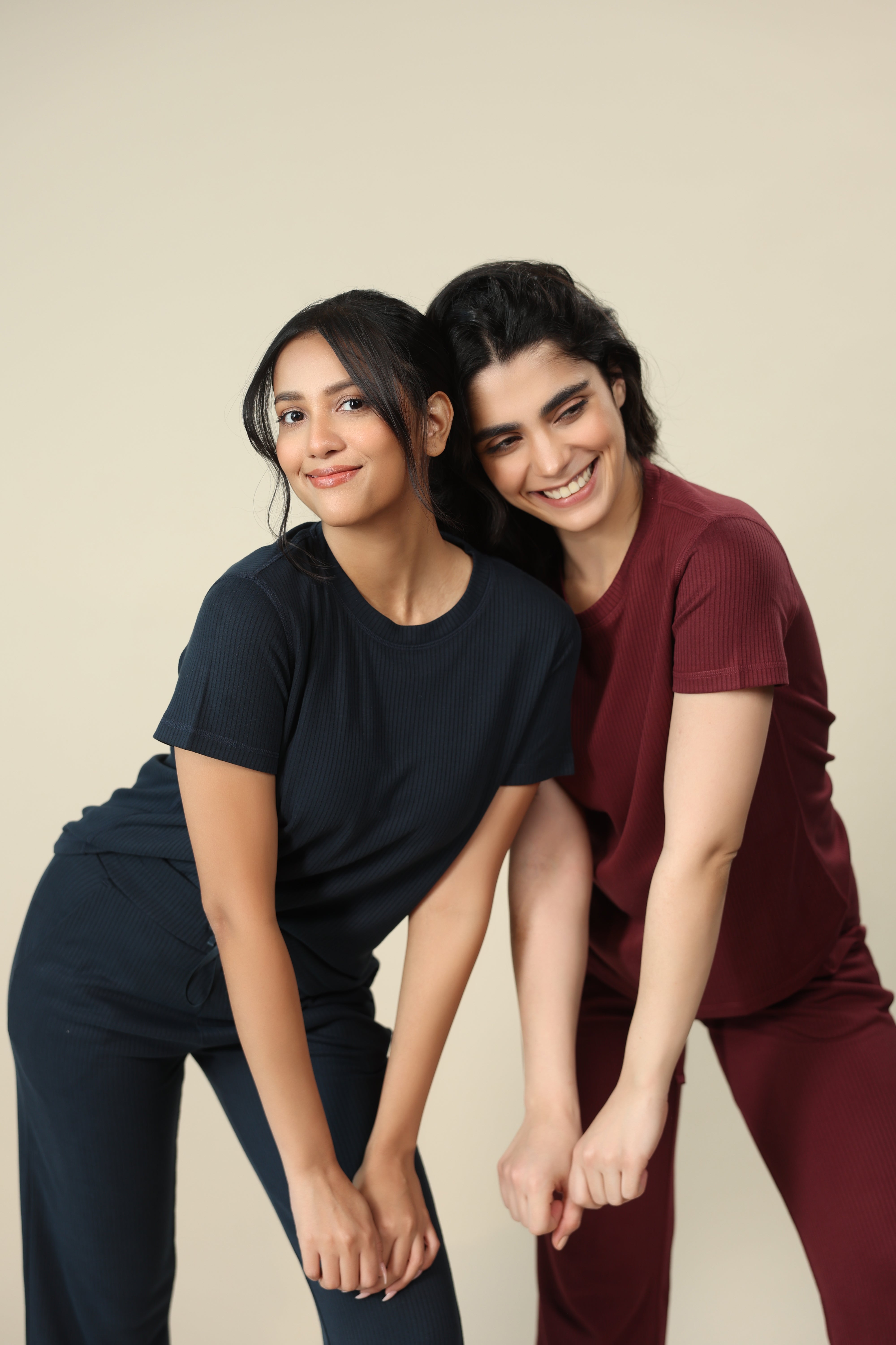 Mid Night navy Ribbed Lounge Pants