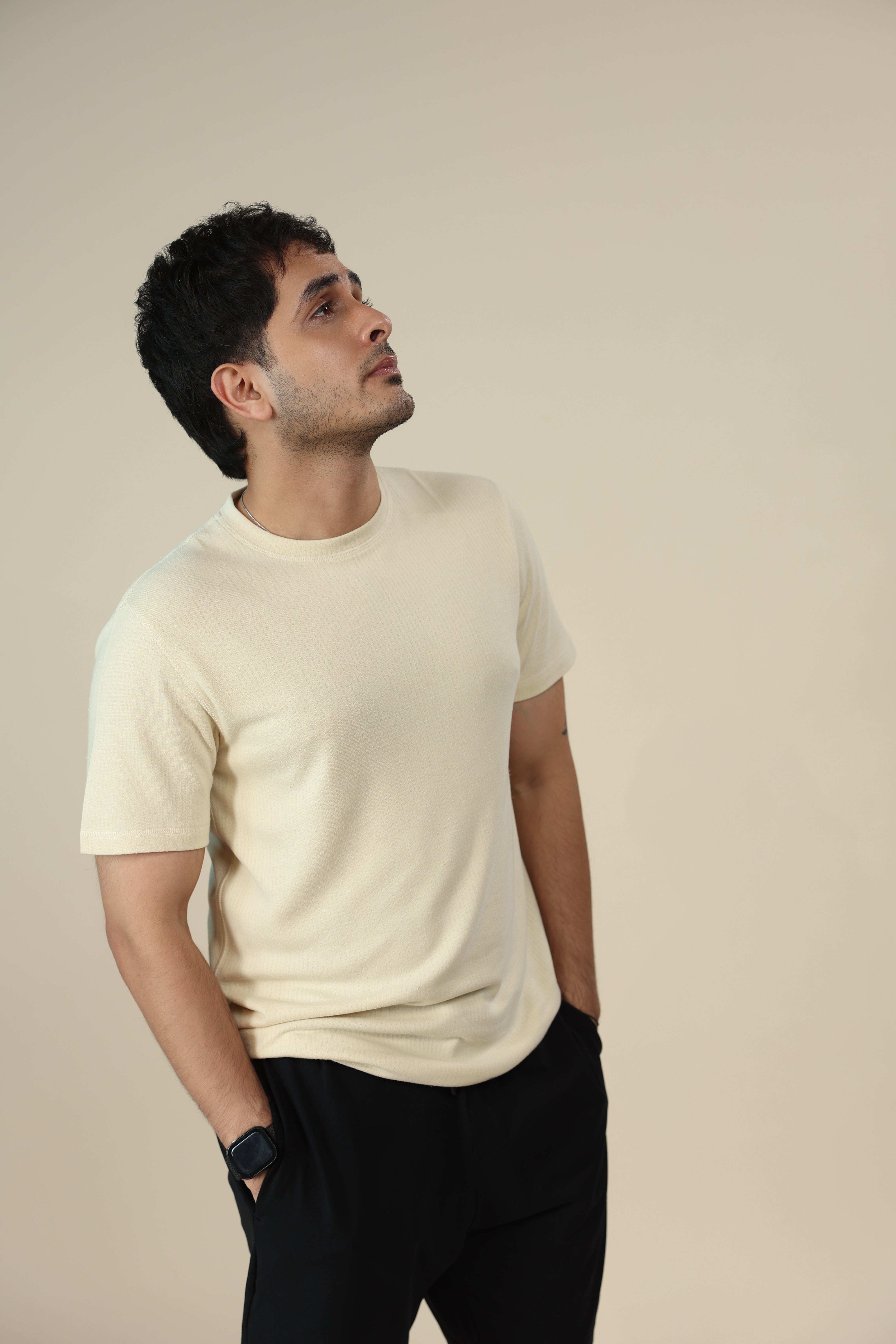Sand Tencel T-Shirt