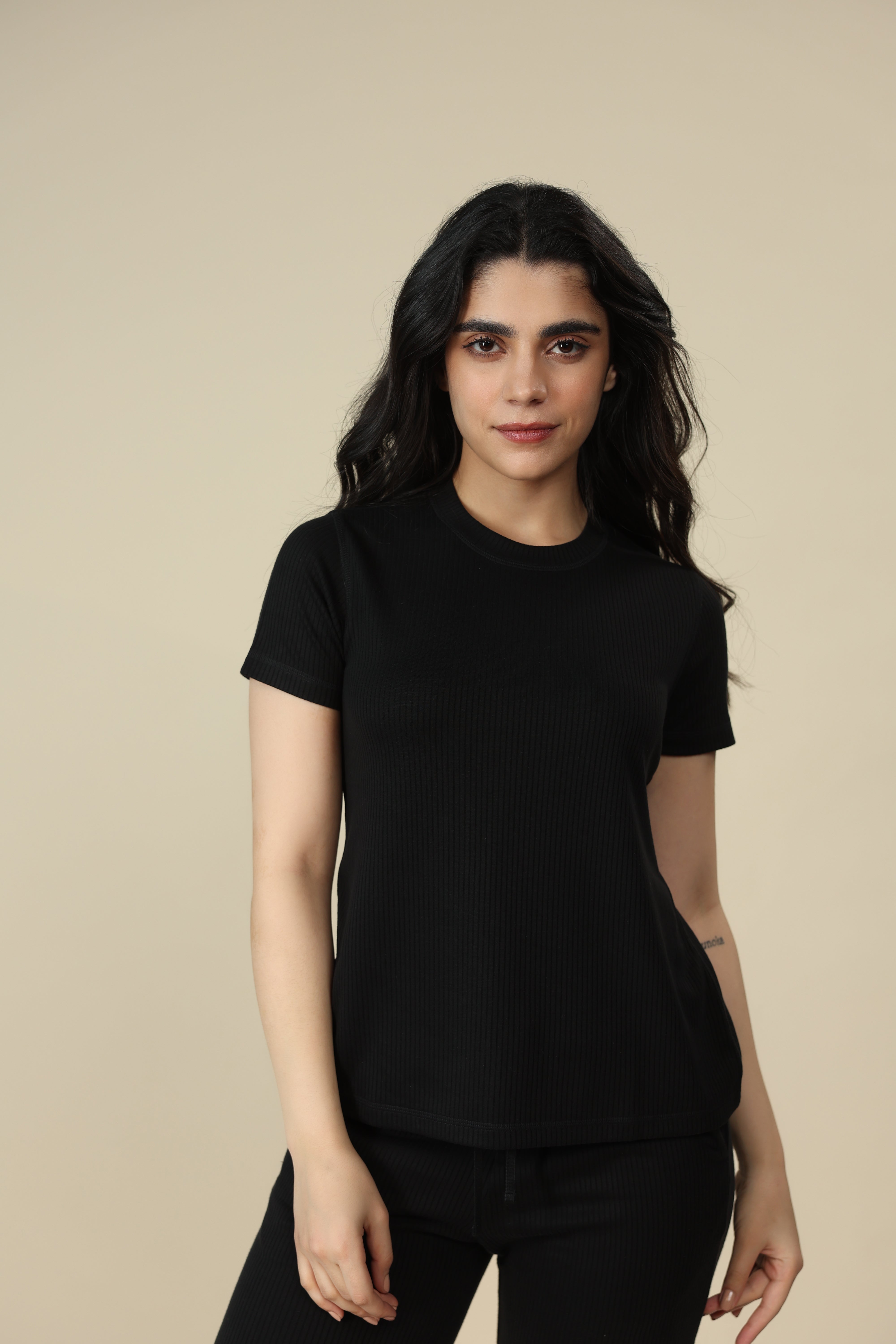Carbon Black Tencel Tee