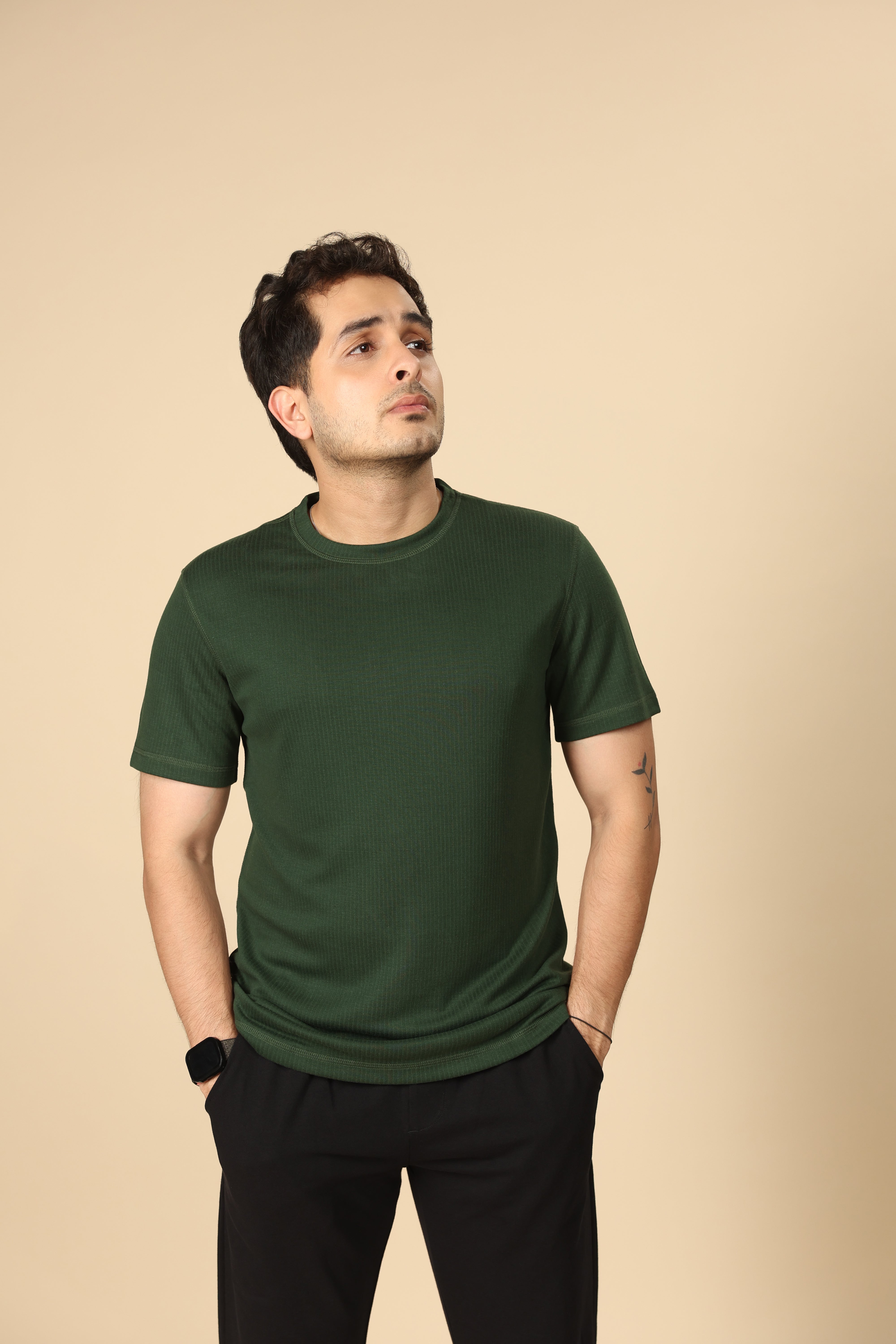 Pine Green Tencel T-Shirt
