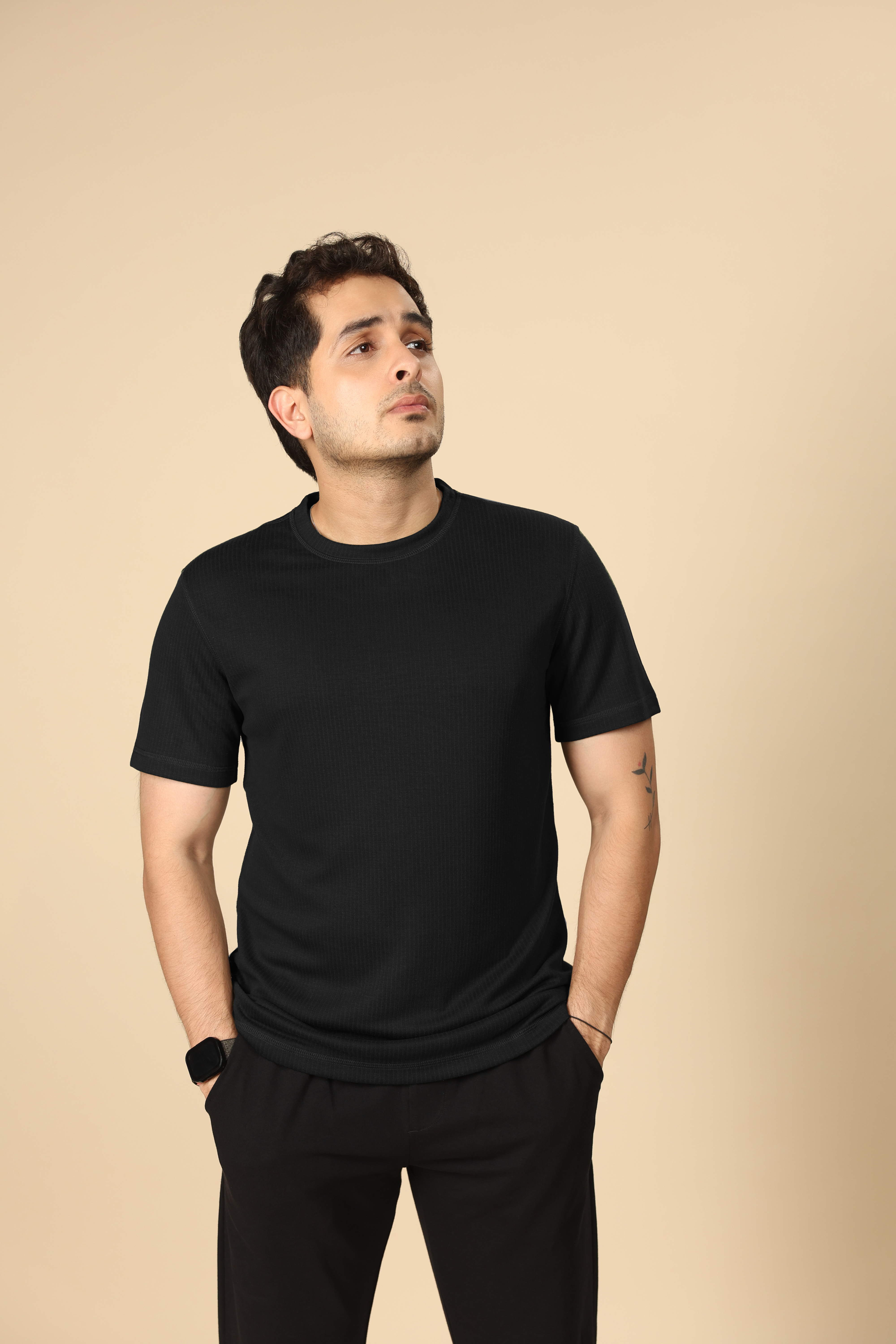 Carbon Black Tencel T-Shirt