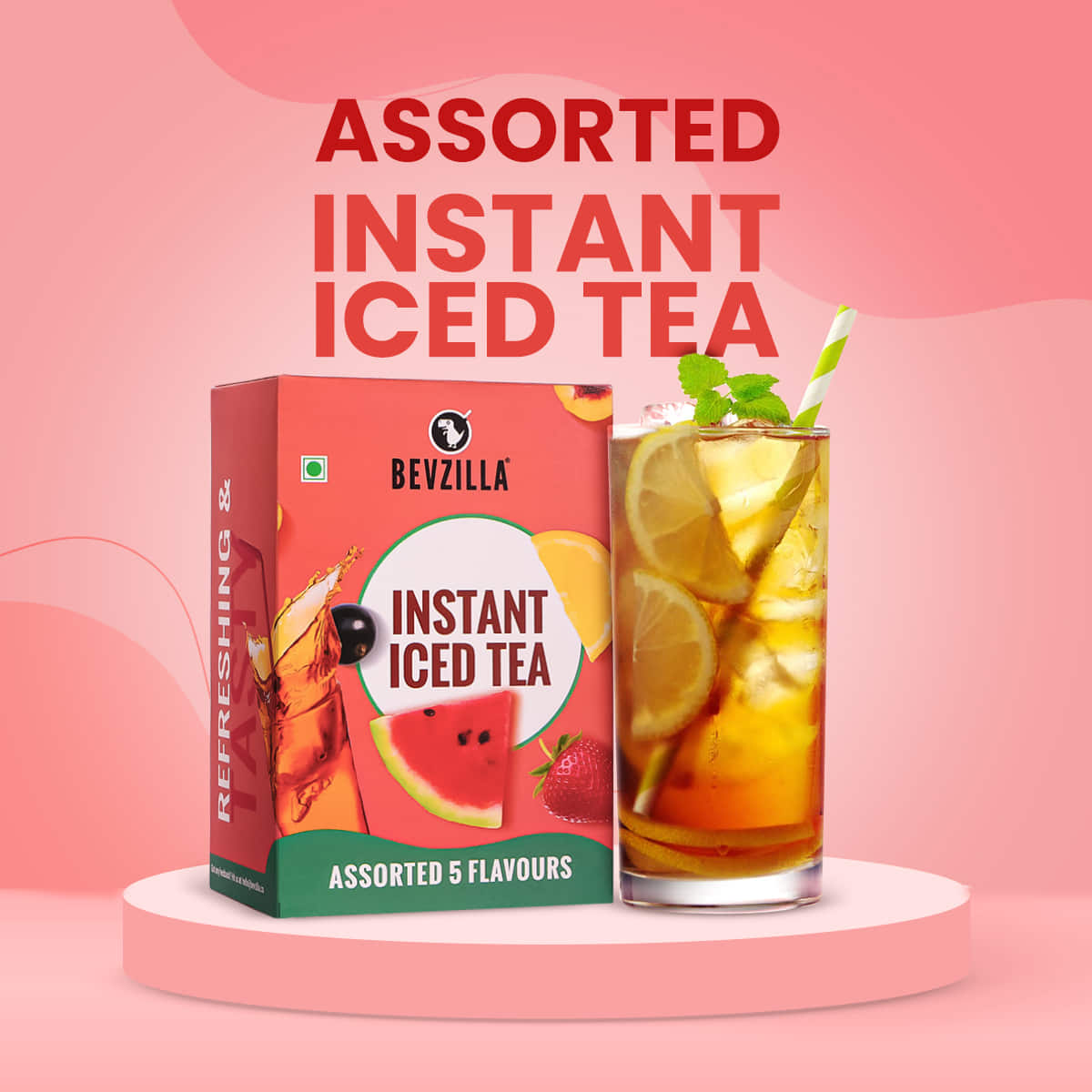 Assorted Iced Tea Powder 10 Flavours Pack