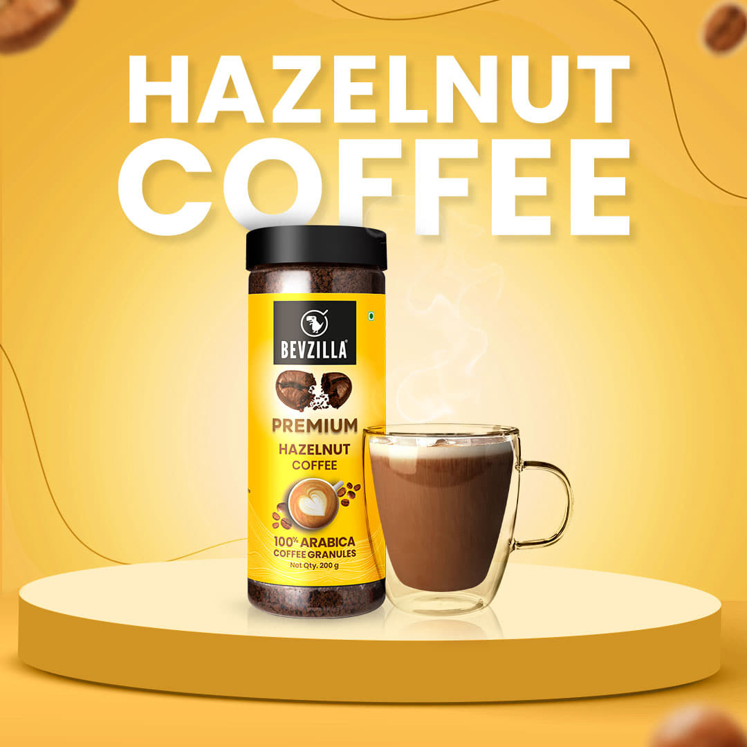 Premium Hazelnut Coffee Powder