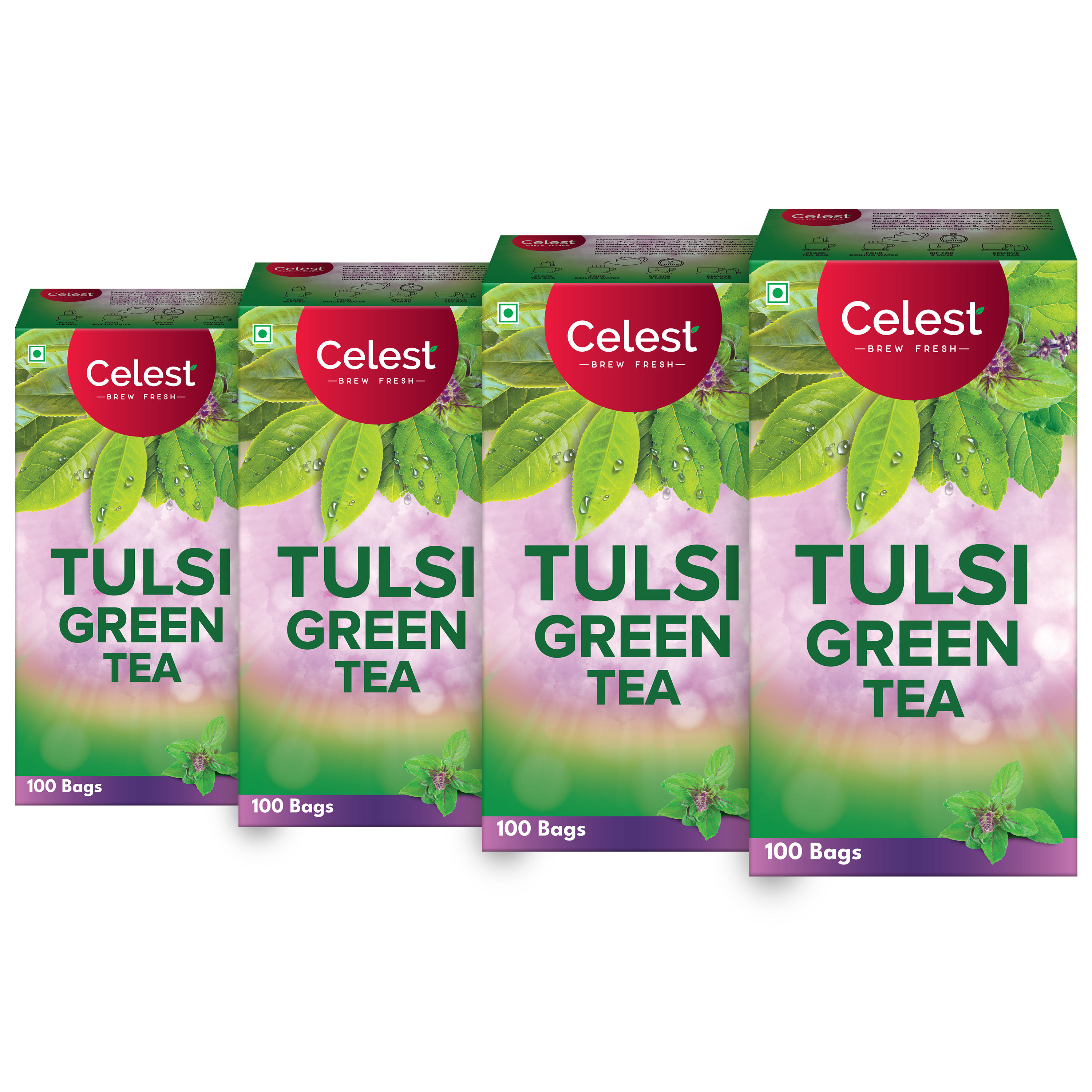 Celest Tulsi Green Tea Bags