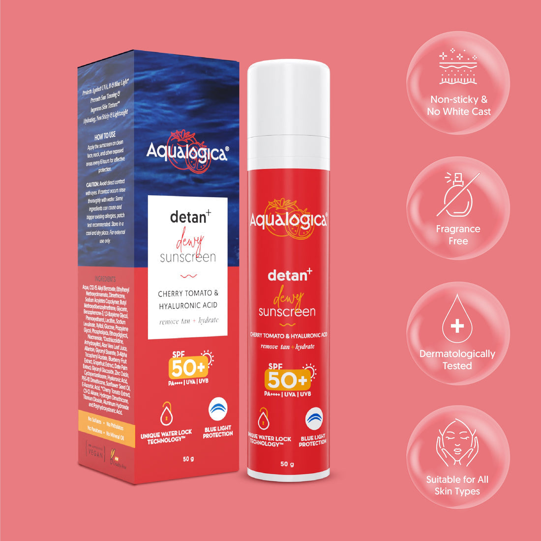 Detan+ Dewy Sunscreen