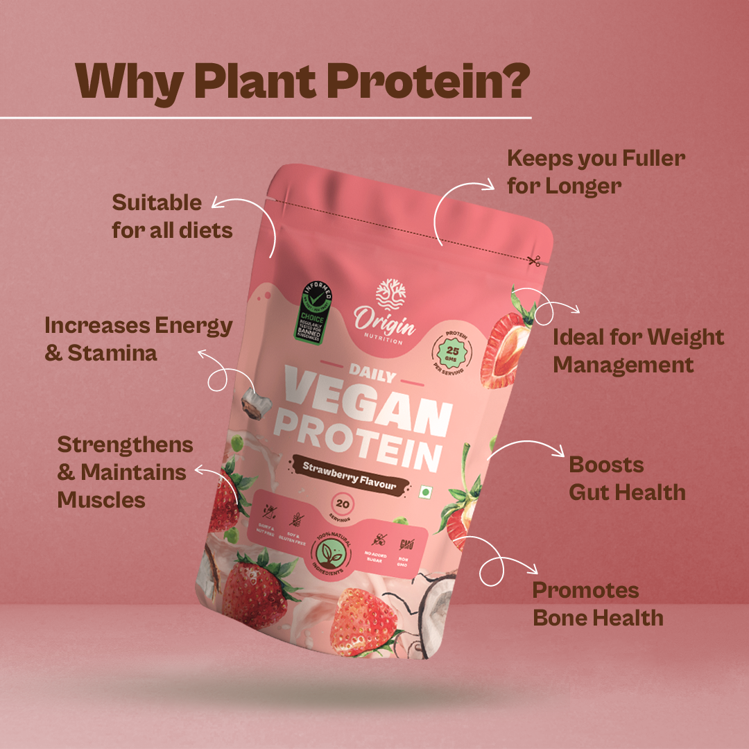 Strawberry Natural Plant Protein Powder