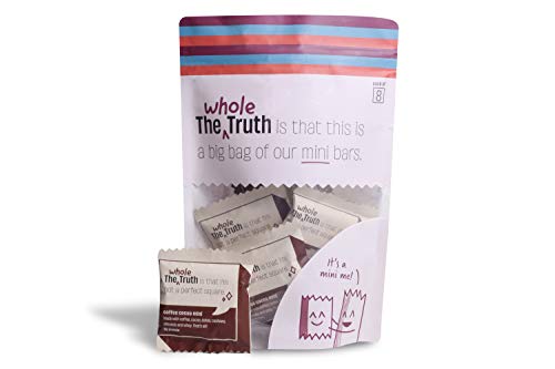 The Whole Truth - Mini Protein Bars | Coffee Cocoa | Pack of 8 x 27g each | No Added Sugar | No Preservatives | No Artificial Sweeteners | No Gluten or Soy | All Natural Ingredients