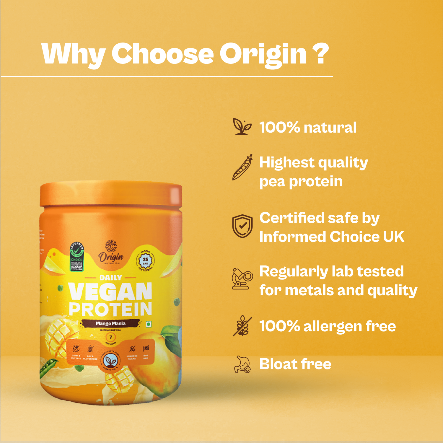 Mango Natural Plant Protein Powder